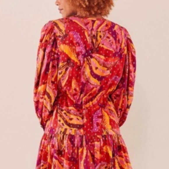 FARM Rio Dresses Nwot Farm Rio Banana Juice Collared Mini Dress